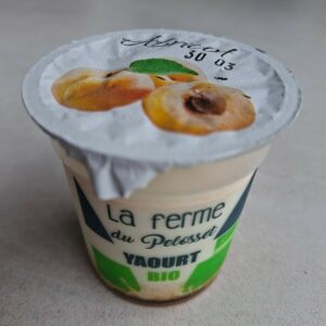 Yaourt confiture d'abricots