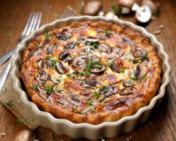 Quiche aux champignons