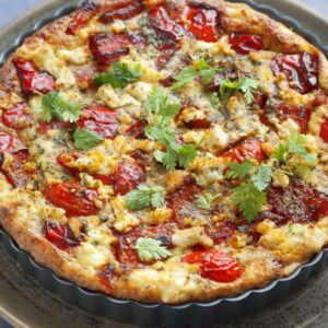 Quiche poulet poivrons