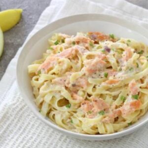 Tagliatelles au saumon fumé
