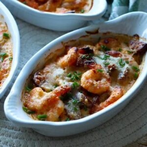 Crevettes au chorizo et riz