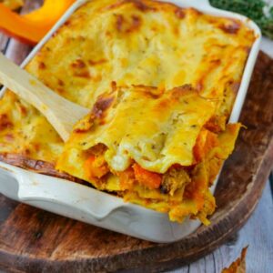 Lasagnes au potimarron et fromage à raclette