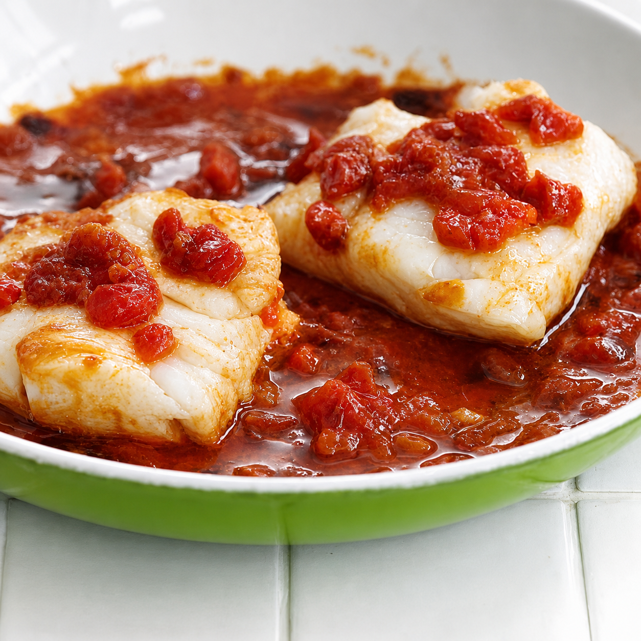 Poisson à la sauce tomate maison et mélange de céréales gourmandes