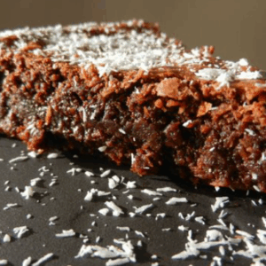 Fondant au chocolat et noix de coco