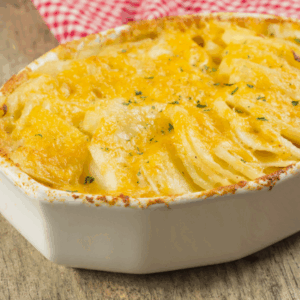 Gratin de pommes de terre et saumon fumé