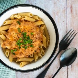 Pâtes crémeuses au thon