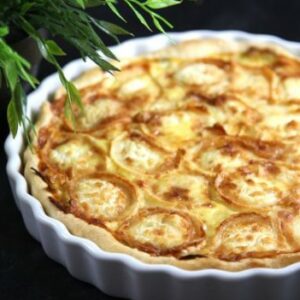Quiche chèvre lardons