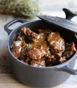 Carbonade flamande et pommes vapeur