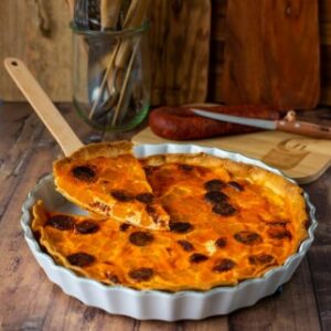 Quiche patate douce et chorizo