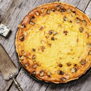 Quiche au Bresse Bleu et noix