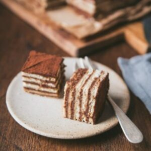 Gâteau de petits beurres au chocolat et au café