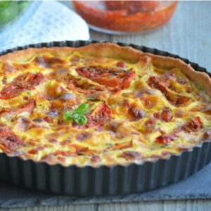 Quiche au thon et tomates séchées