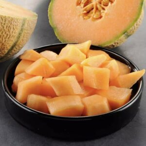 Melon frais en morceaux