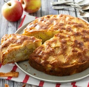 Gâteau moelleux pommes cannelle
